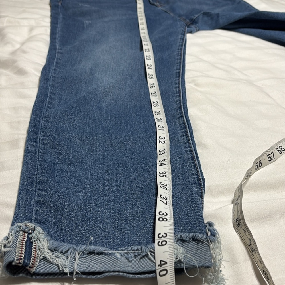Nicole Miller Soho High Rise Ankle Skinny Distressed Jeans(154) - Picture 7 of 7